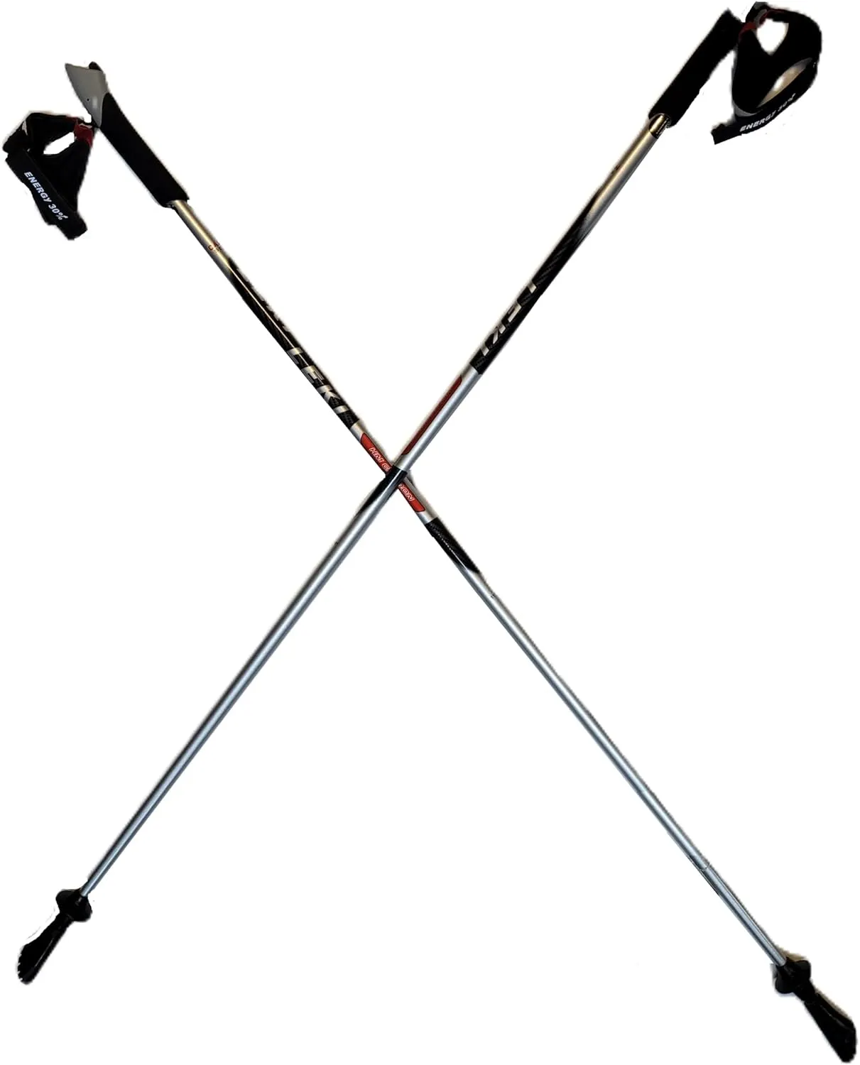 LEKI Nordic Walking Pacer Ultra Lightweight HM Carbon 120cm Silver