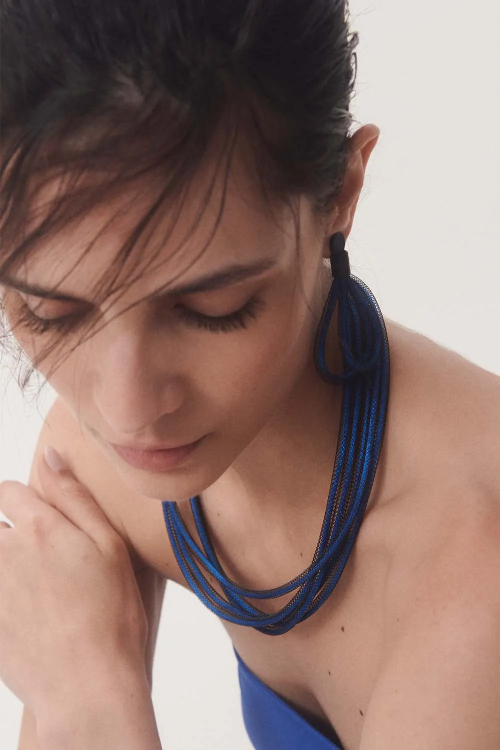 Life Necklace Round - Blue