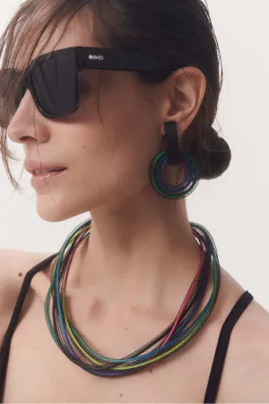 Life Necklace Round - Rainbow