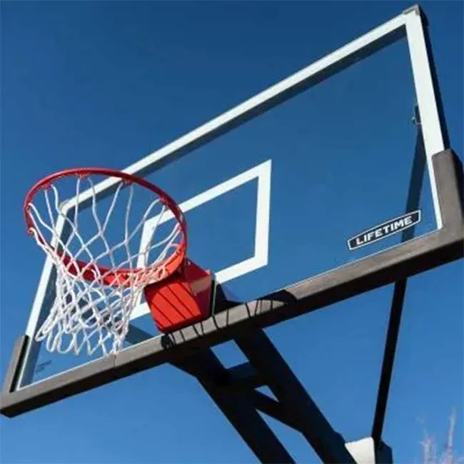 Lifetime 72" Mammoth Adjustable Tempered Glass Bolt-Down In-Ground Basketball Hoop