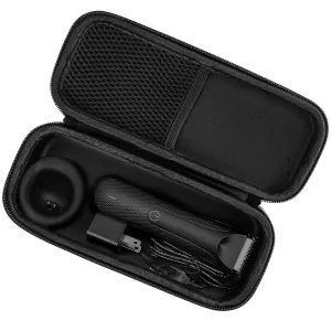 Linkidea Men's Body Trimmer Travel Case, Compatible with Manscaped Lawn Mower 3.0, 4.0, 5.0, Groin & Body Shaver, Portable Storage Bag for Grooming Kit, Compact Travel Organizer (Black)