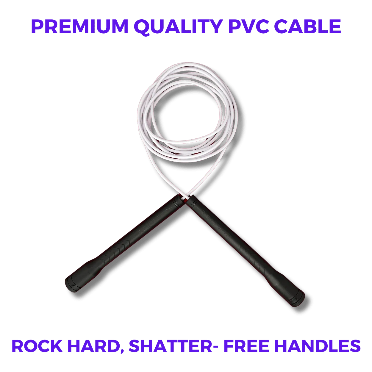 Long Handle Jump Rope (Black Olive)