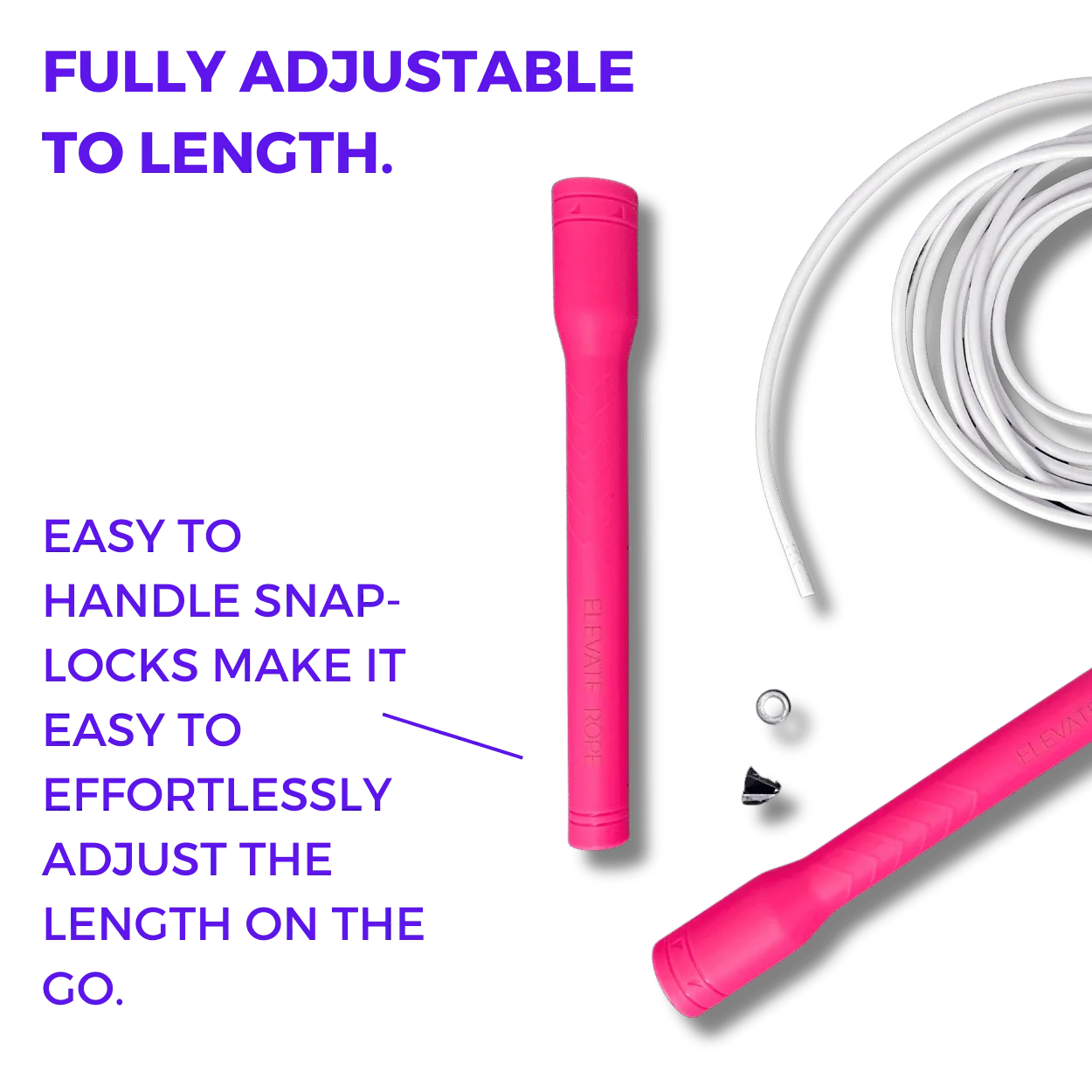 Long Handle Jump Rope (Pink Lake)