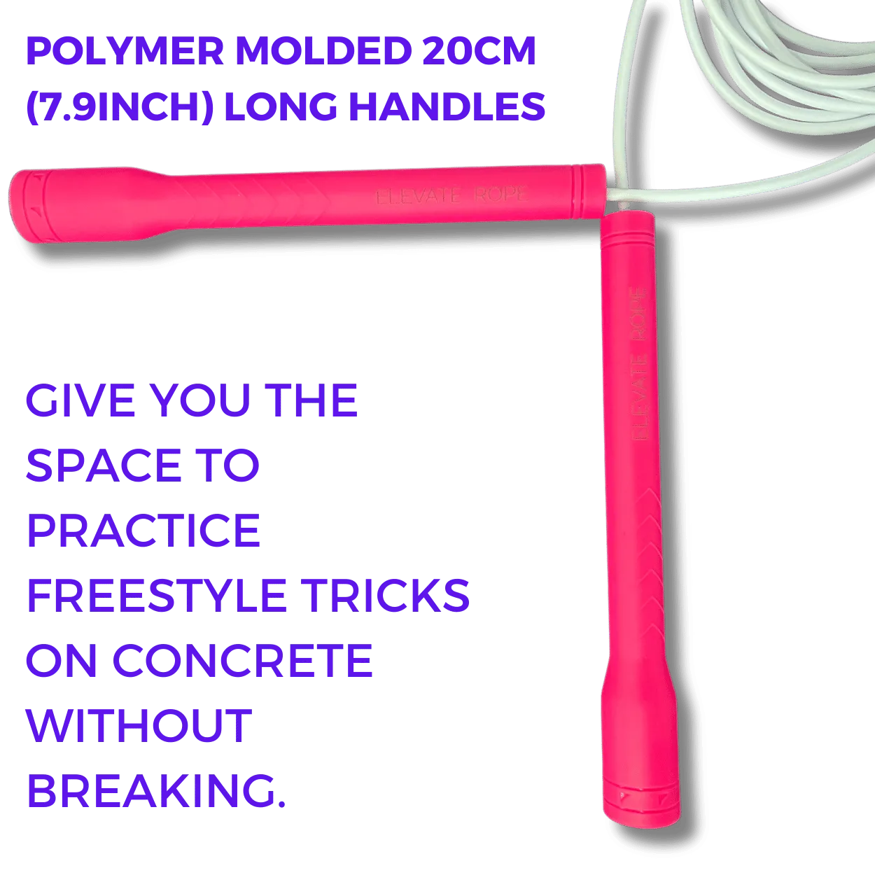Long Handle Jump Rope (Pink Lake)