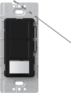 Lutron MS-OPS6-DDV-BL Maestro 6 Amp Single Pole Dual Sensing Switch Electrical Distribution Switcher, Black