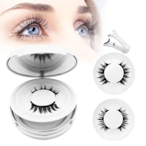 Magnetic Eyelashes with Applicator,Magnetic EyeLashes Natural Look, Gianni Magnet Lashes without Eyeliner,No Glue Needed Soft Lashes for Women(Natural Simple)