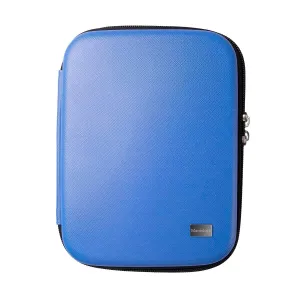 Maniology Deluxe Stamping Plates and Polish Holder Case (Lilac Dream, Jet Black, Cobalt Blue), Nail Accessories Organizer (Cobalt Blue)