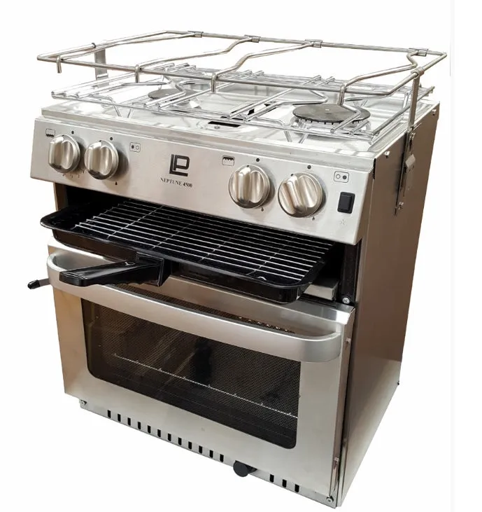 MaXtek Oven, with 2 burner & Grill with gimbal and pot holders
