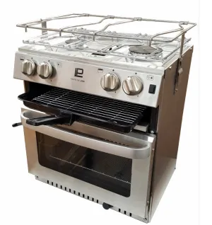MaXtek Oven, with 2 burner & Grill with gimbal and pot holders