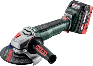 Metabo 18V Cordless 6-Inch Angle Grinder Kit | (2) 18V 5.5 Ah Batteries | Brushless Motor | Safety Features: Mechanical Safety Clutch, Brake, Paddle Switch | WPB 18 LT BL 11-150 Quick Kit