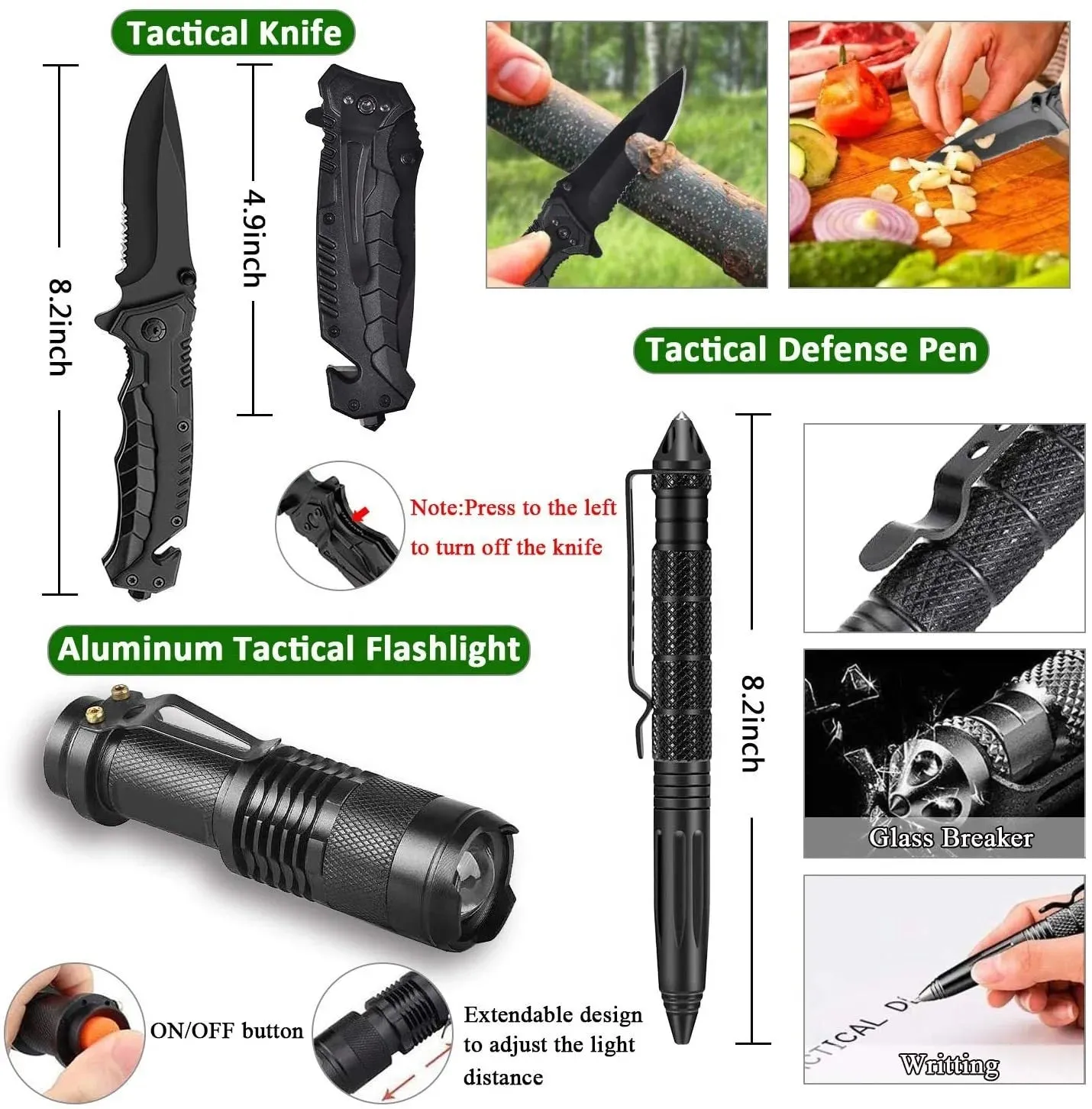 Military Survival Kit | With First Aid Kits| Waterproof