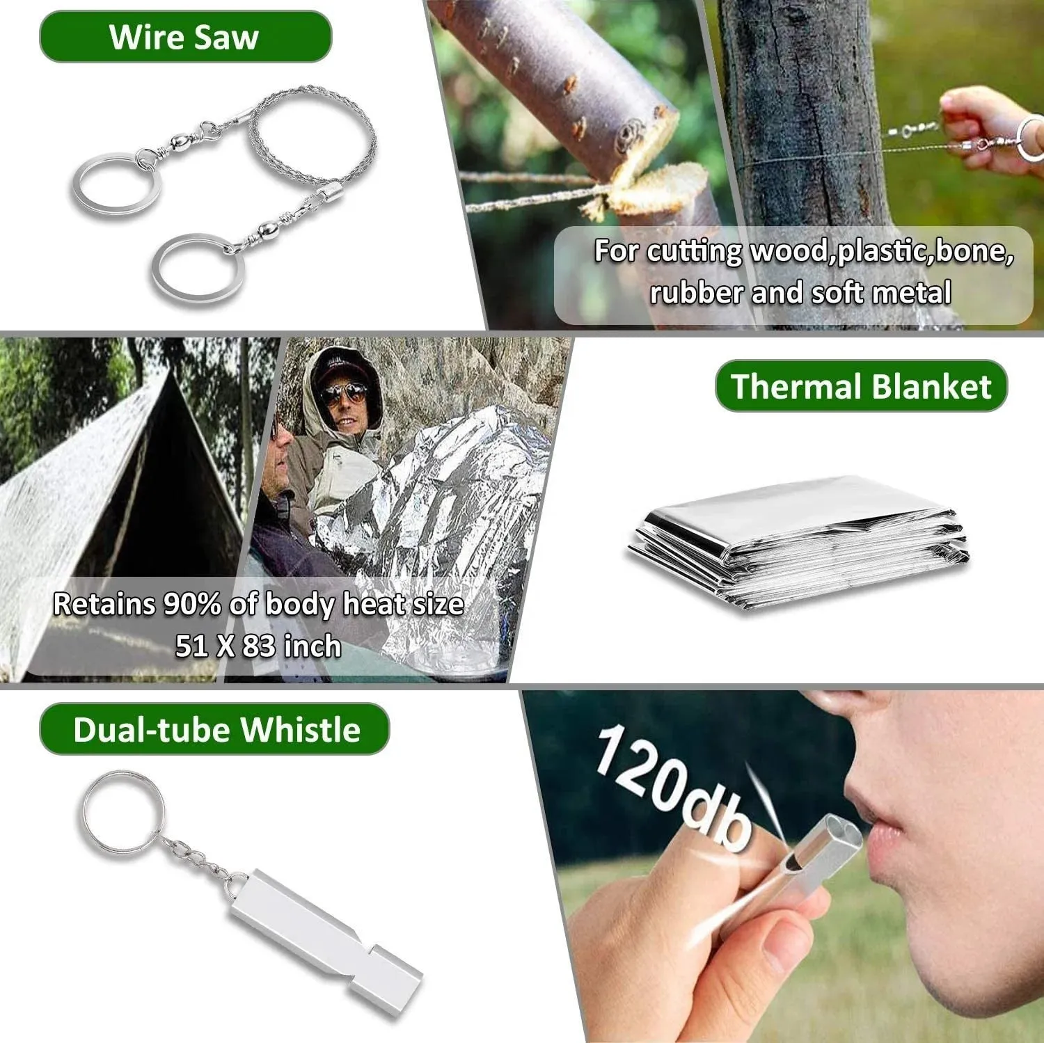 Military Survival Kit | With First Aid Kits| Waterproof