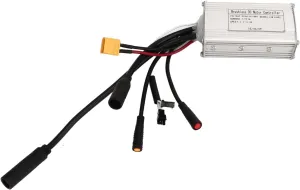 Motor Brushless Controller E Bike, Motor Brushless Controller Electric Bicycle Brushless Controller Kit, 24V 36V 48V 17A Sine 3 Mode Controller with Waterproof Connector for DIY