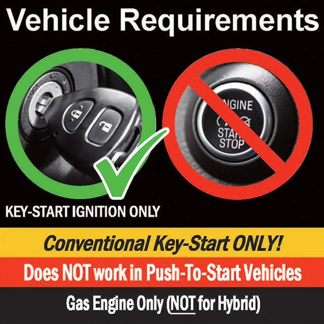 MPC Remote Start Kit Compatible with Kia Optima 2016-2020 | Gas | Semi Plug-n-Play with T-Harness | Includes (2) 1-Button Remotes - Up to 1,500 ft Range | Premier USA Tech Support