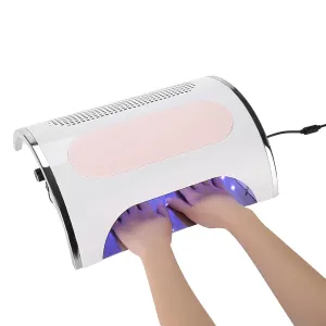 Nail Lamp,Led Nail Lamp, for Gel Nails,Gel Nail Polish Kit with ,Electric Nail Drill Machine,RPM Adjustable Nail Polishing Dust Collecting Illuminating Tools