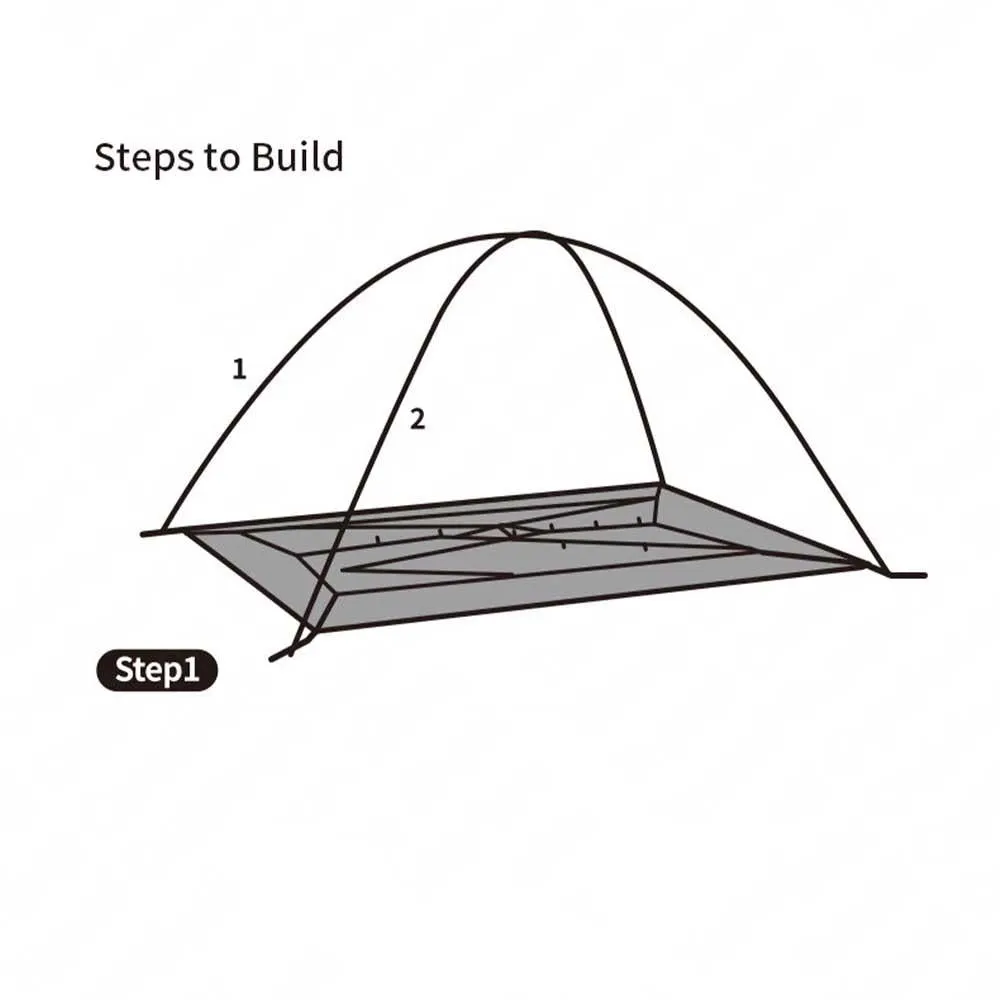 Naturehike P-Series Aluminum Pole Tent (2-3 PER)210T65D