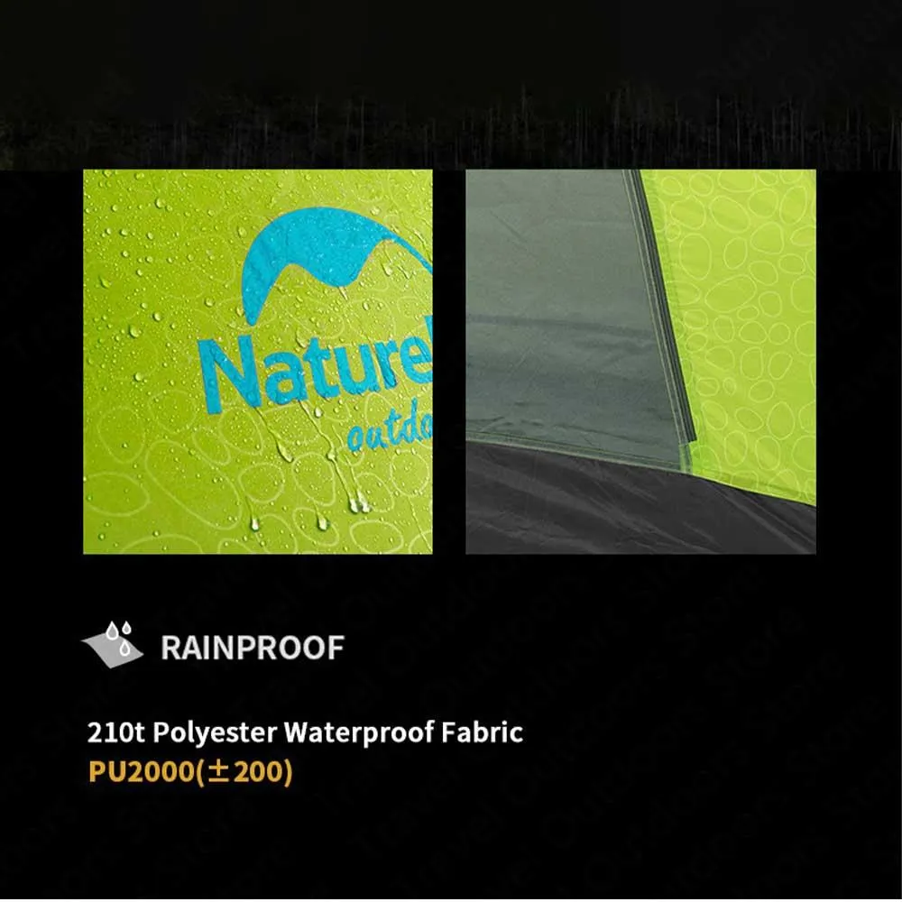 Naturehike P-Series Aluminum Pole Tent (2-3 PER)210T65D