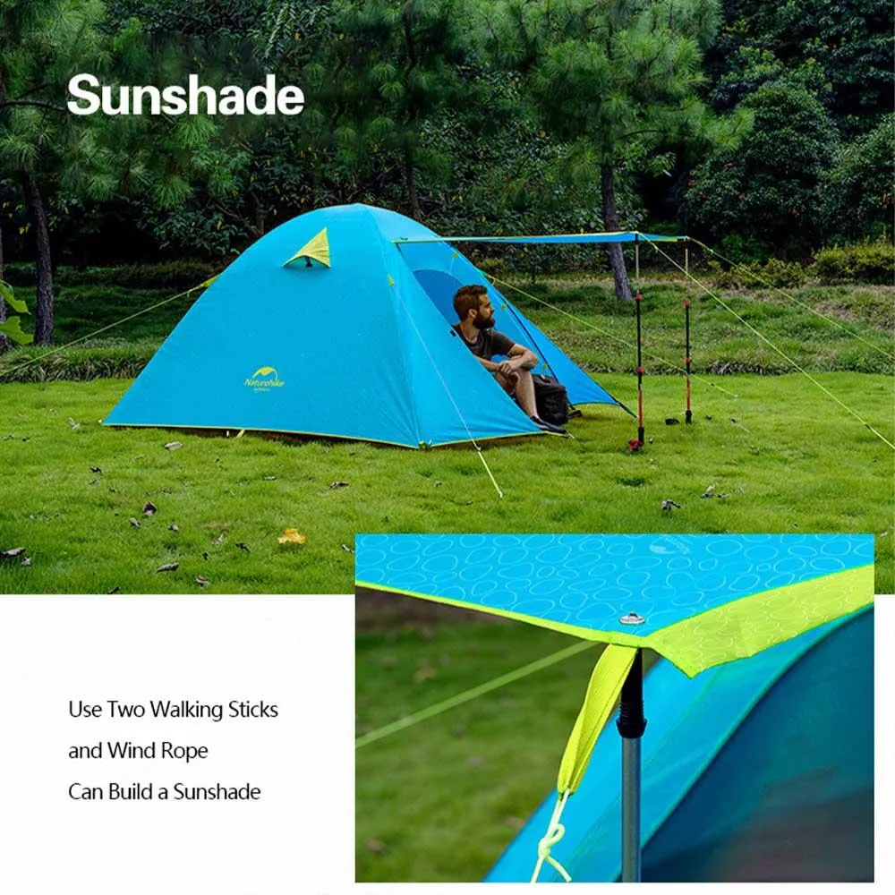 Naturehike P-Series Aluminum Pole Tent (2-3 PER)210T65D