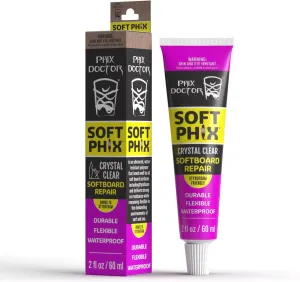 New Phix Doctor EPS Styrofoam Safe SoftBoard Repair Surfboard Ding Repair Kit 2 fl oz