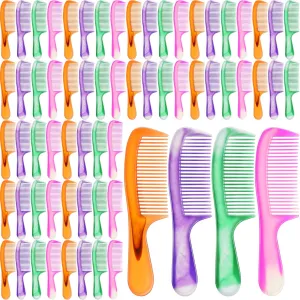 Nuogo 100 Pcs Hair Combs Bulk Disposable Individually Wrapped Hair Combs for Hotel Shelter Homeless Supplies Nursing Home Charity Church Gifts(Classic Style)