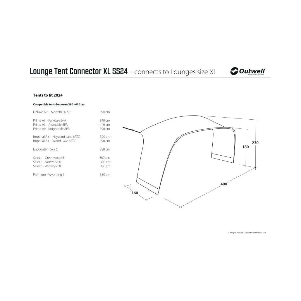 Outwell Lounge Tent Lounge Connector XL