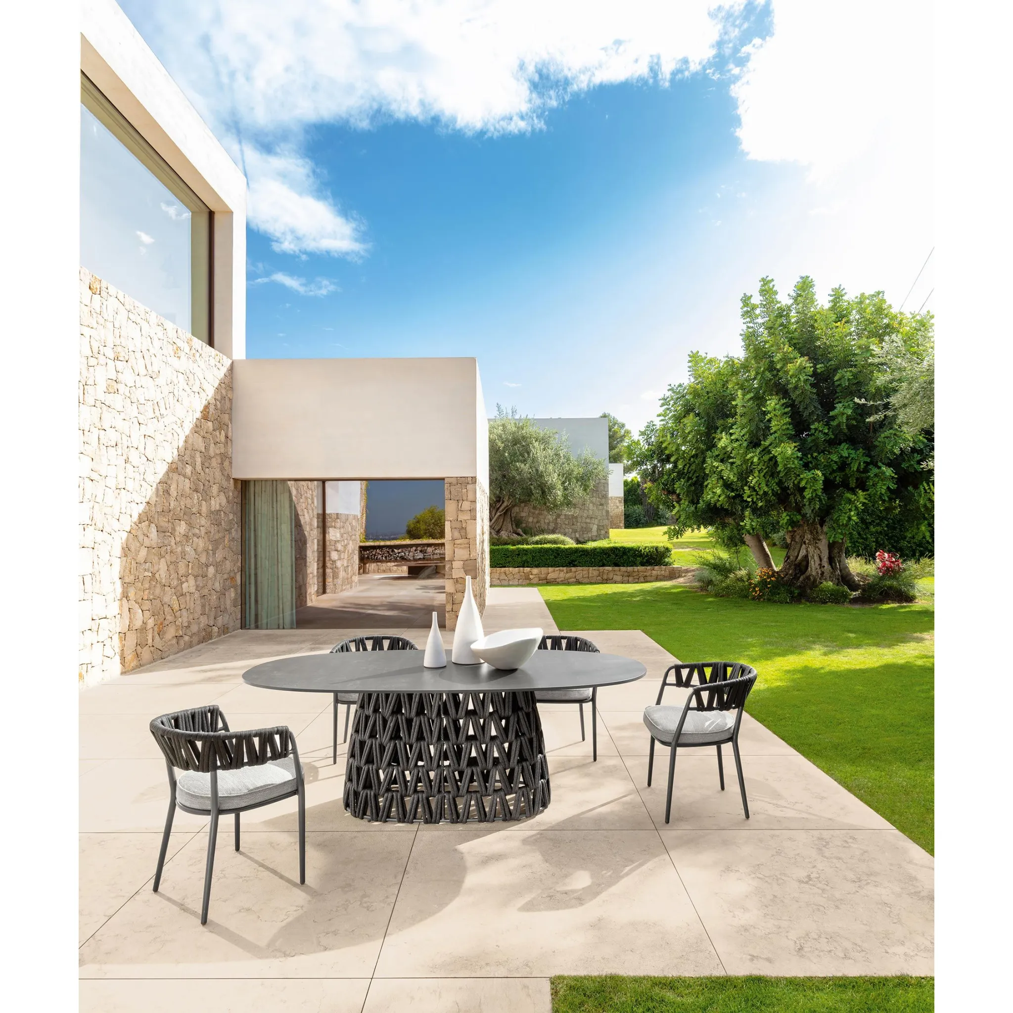 Padded Rope Outdoor Dining Chair | Talenti Swipe