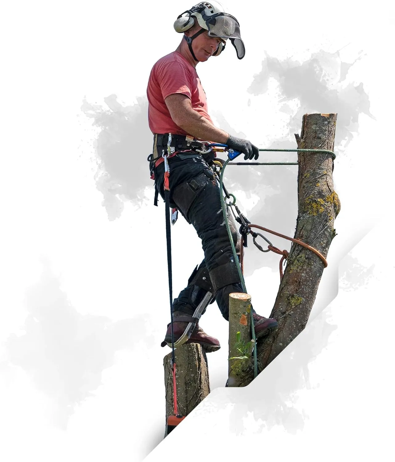 Pelican Rope 24-Strand 7/16 in (11 mm), USA Made Arborist Rope - 7,000 lb MBS - Static Climbing Rope - Lightweight - Arborist-24™ - 120 Ft - Plain End - Yellow Black