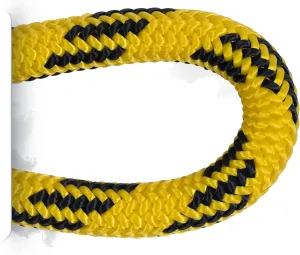Pelican Rope 24-Strand 7/16 in (11 mm), USA Made Arborist Rope - 7,000 lb MBS - Static Climbing Rope - Lightweight - Arborist-24™ - 120 Ft - Plain End - Yellow Black