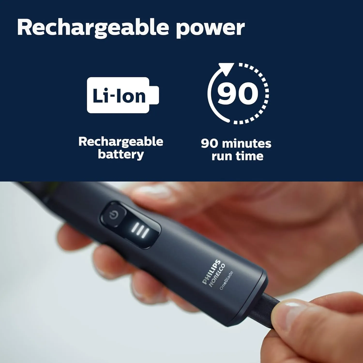 Philips Norelco OneBlade Pro 360 Face   Body, Electric Shaver, Beard Trimmer and Body Groomer, with 360 Blade Technology, 14-Length Precision Comb, Body Kit, Soft Pouch, Model QP6542/70