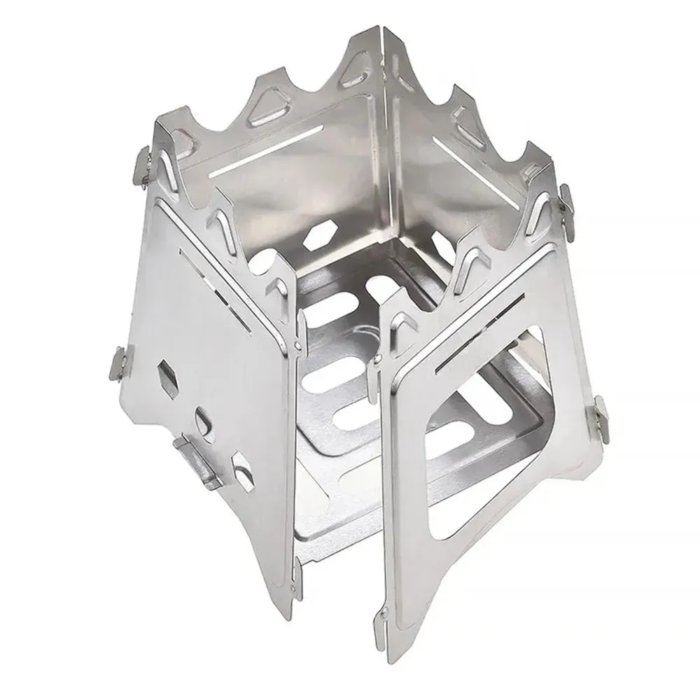 Portable Lightweight Folding Camping Wood Stove for Hiking