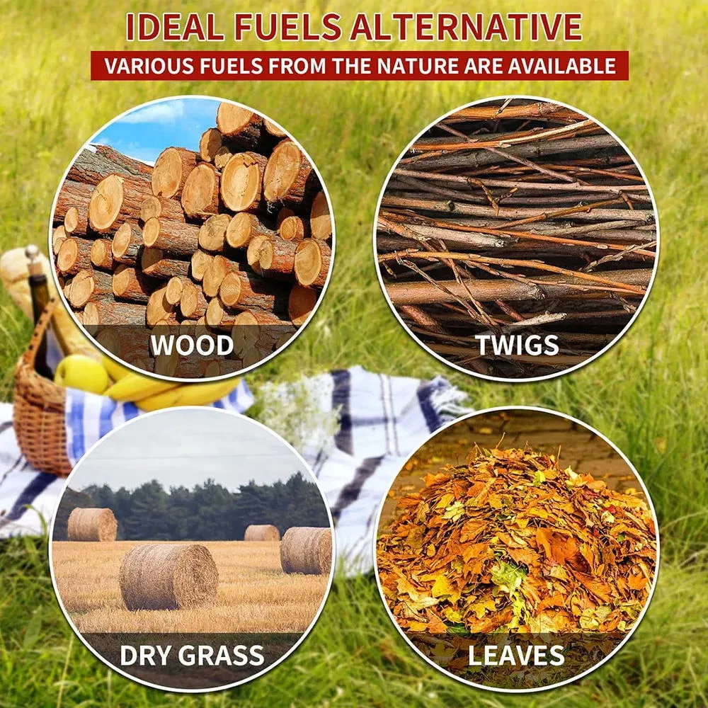 Portable Lightweight Folding Camping Wood Stove for Hiking