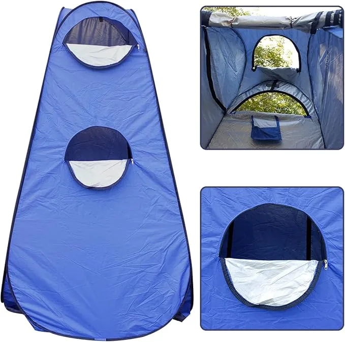 Portable Outdoor Toilet Kit for Adults,Pop Up Privacy Tent,Camping Folding Toilet,30 Toilet Bags,Washable Foldable for Travel,RV,Car,Beach,Hiking