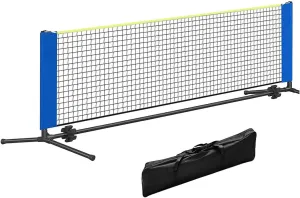 Portable Pickleball Net (L 118.11" H 35.43"), Pickleball Net System with Carrying Bag for Driveway Backyard Outdoor, Kids Soccer Tennis Net Easy Assemble Sets