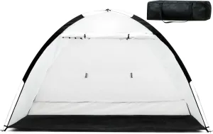 Portable Spray Paint Booth Tent: PLANTIONAL Spray Shelter with Waterproof Floor, Mesh Screen & Rear Vent, Hobby Paint Shield Tool Painting Station, Paint Tent for Spray Painting Furniture DIY, 7x4x4ft