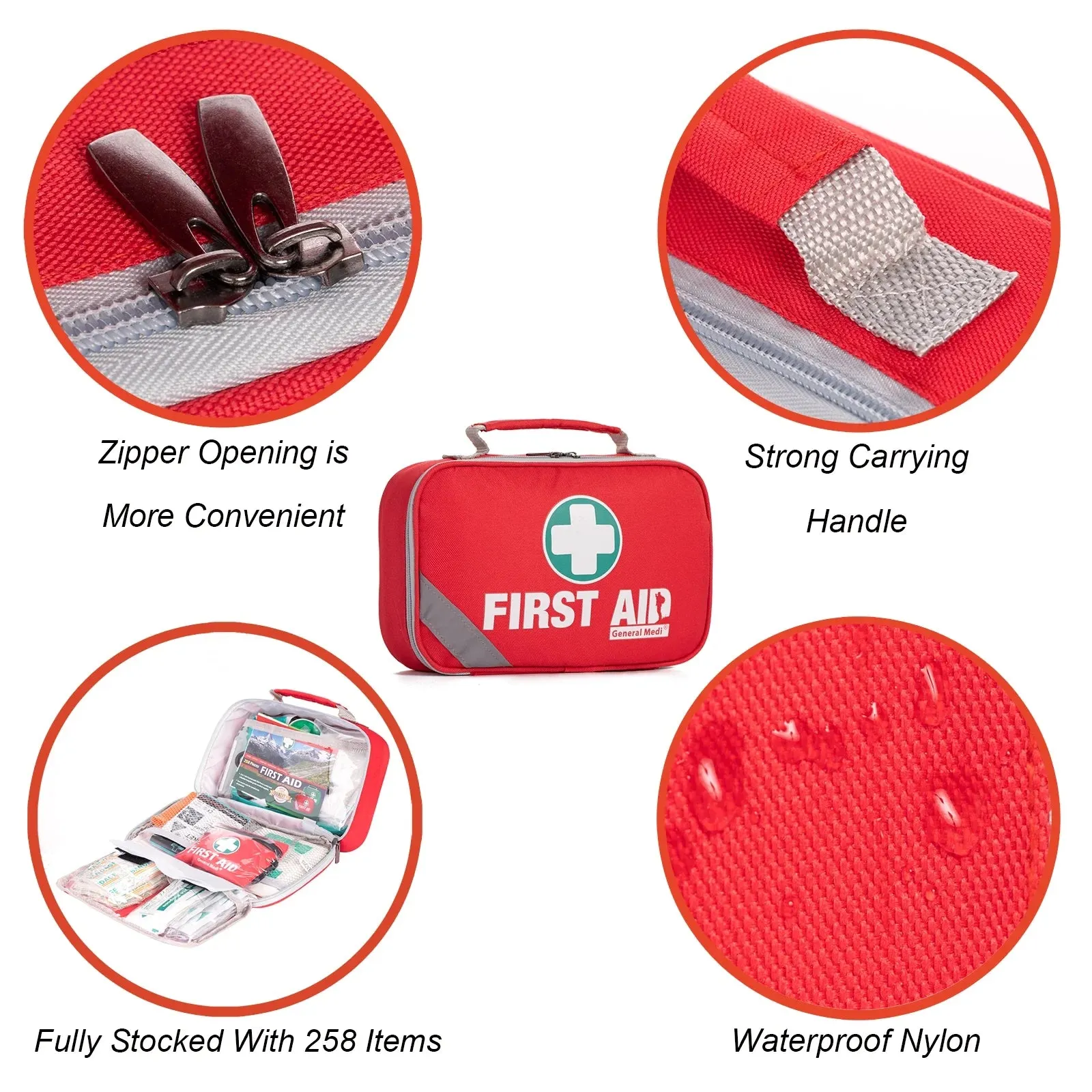 Premium First Aid Kit | 215-Piece Main Kit   43-Piece Mini Kit | Emergency Medical Supply for Home, Travel & Outdoor Adventures