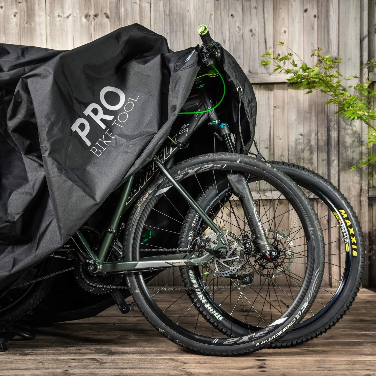 Pro Bike Tool Bike Cover for Outdoor Bike Storage - Stationary L for 1 Bike - Heavy Duty Riptstop Material, Waterproof and Anti-UV - Bicycle Cover Protection for Mountain & Road Bikes, Bike Tent