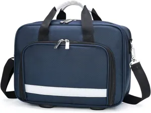 Professional Empty First Responder Bag Emergency Shoulder Bag Empty, Trauma First Aid Kits Storage Bag (Bag Only)(Navy Blue)