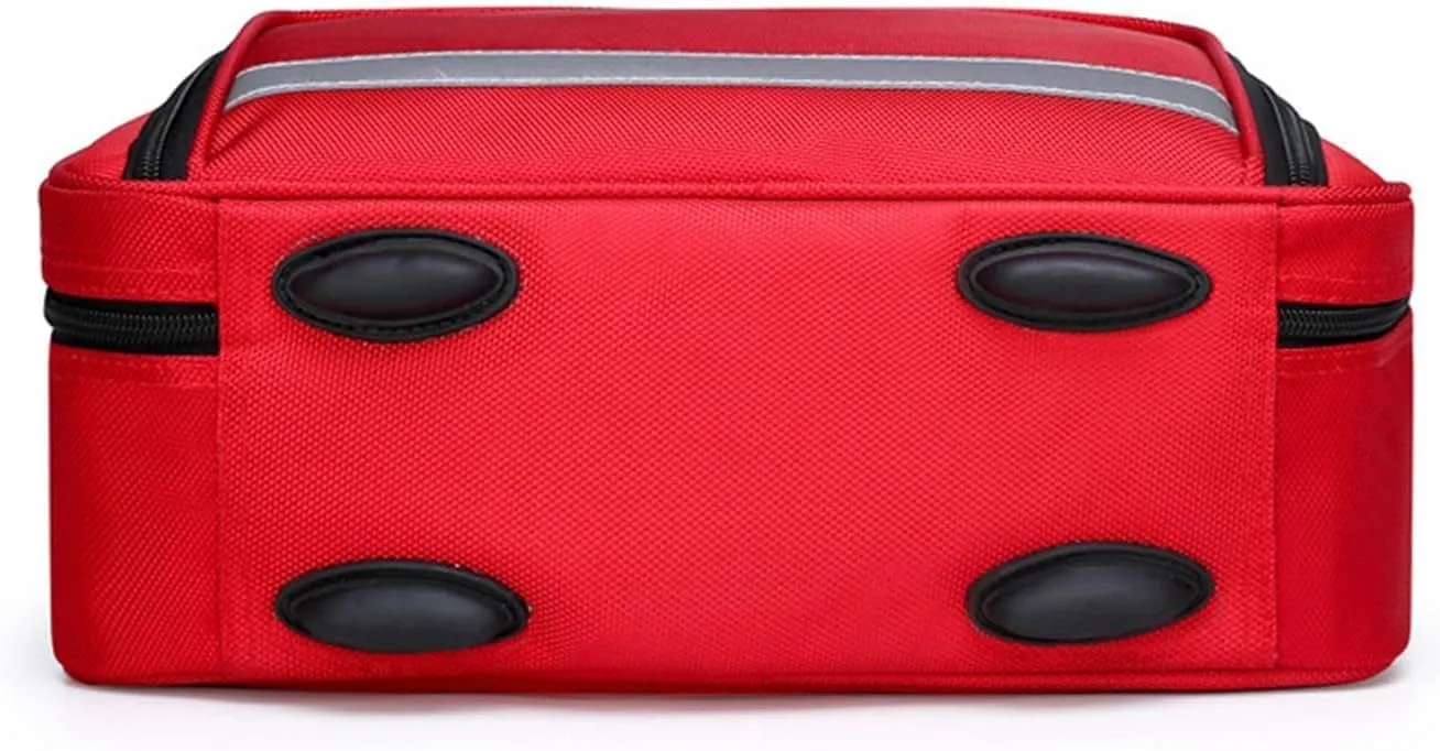 Professional Empty First Responder Bag Emergency Shoulder Bag Empty, Trauma First Aid Kits Storage Bag (Bag Only)(Navy Blue)