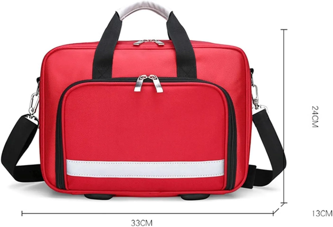 Professional Empty First Responder Bag Emergency Shoulder Bag Empty, Trauma First Aid Kits Storage Bag (Bag Only)(Navy Blue)