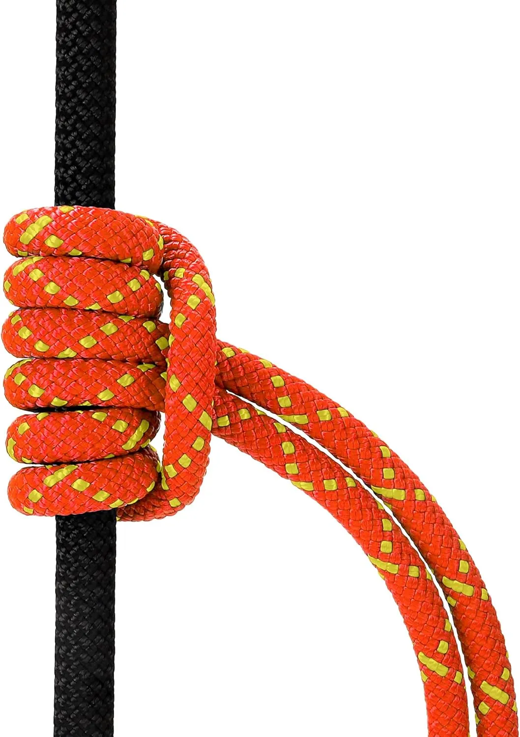 Prusik Cord 8mm (5/16in) 20M(65ft) Accessory Double Braid Pre Cut Nylon Rope for Adults Climbing Static Line Ce/Uiaa High Tensile Strength for Mountaineering, Arborist, Caving, Rescue