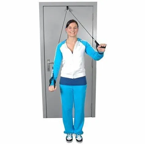 Pulley with Rope and Door Strap, Easy to Use Exercise Equipment - Shoulder Pulley