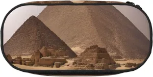 Pyramids of Egypt Print Simple rectangle Pen bag Storage case for Office supplies,cosmetics,toiletries