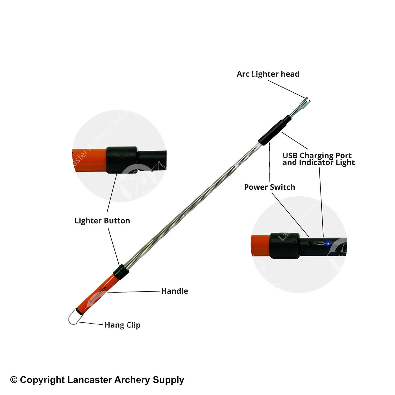 Pyro Putty Extendable Arc Lighter