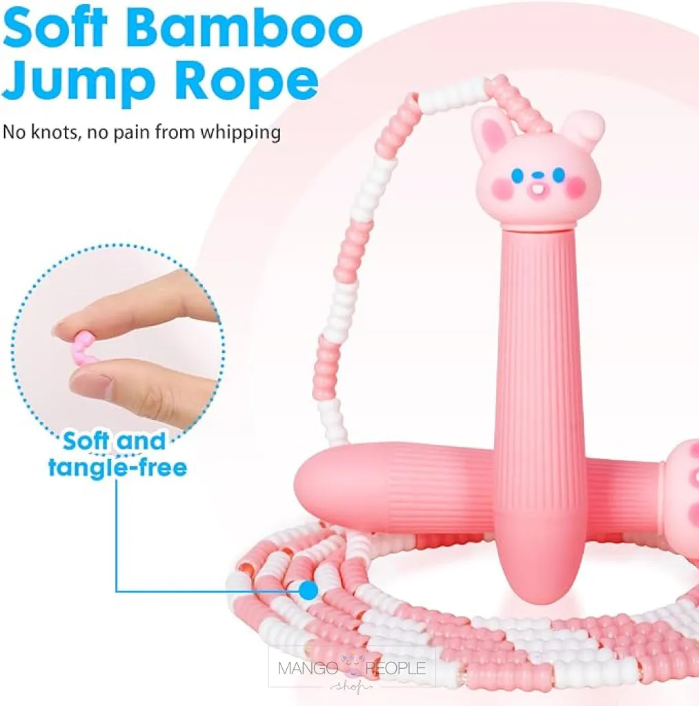 Rabbit Design Soft Bamboo Skipping Rope