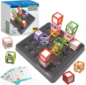 Reasoning Laser Maze, Ultimate STEM Toy for Boys Age 8-12, Logic Game with 60  Challenges, Perfect 8-12 Year Old Boy Birthday Gift to Cultivate Spatial Planning & Scientific Exploration