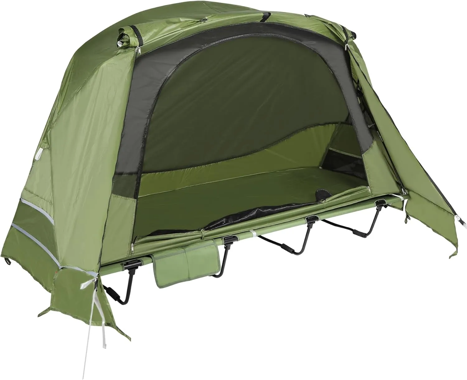 REDCAMP 1 Person Camping Cot Tent for Adults, Waterproof Elevated Tent with Cot for Trip, Picnic, 75"x28"x48", Army Green