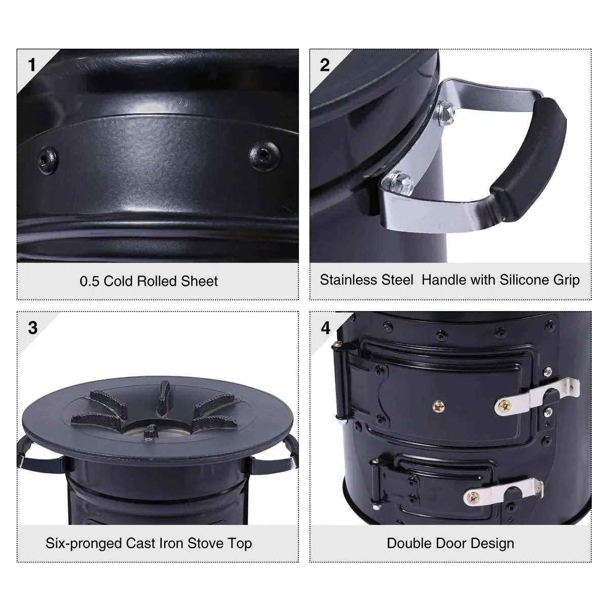 Redcamp Portable Rocket Stove for Camping from Redcamp