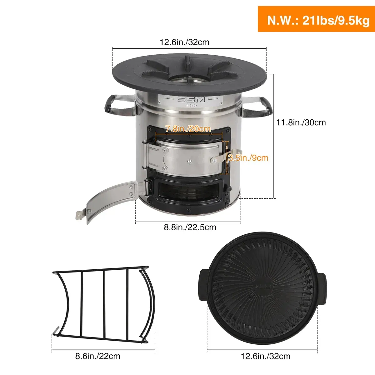 Redcamp Portable Rocket Stove for Camping from Redcamp