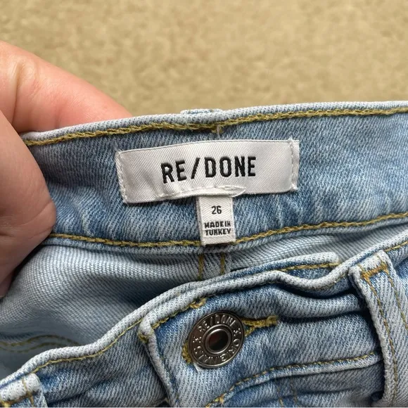 RE/DONE  70s Stove Pipe High Rise Jeans 163-3WSTV27/A blue