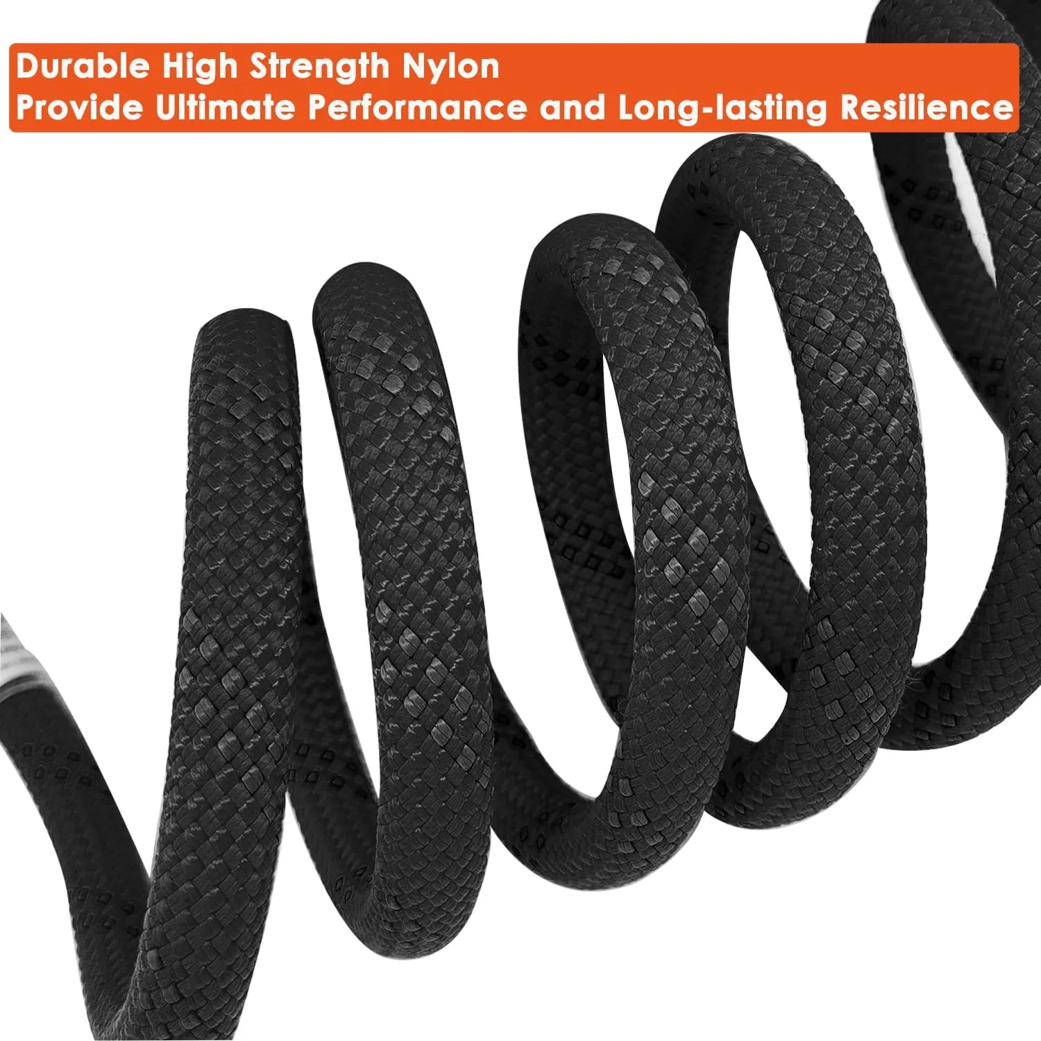 Ritafc Climbe Static Rope UIAA Rappelling Rope 11mm 200FT Static Line Nylon Kern Mantle Rope for Mountain Tree Climbe, Hauling, Rescue Equipment